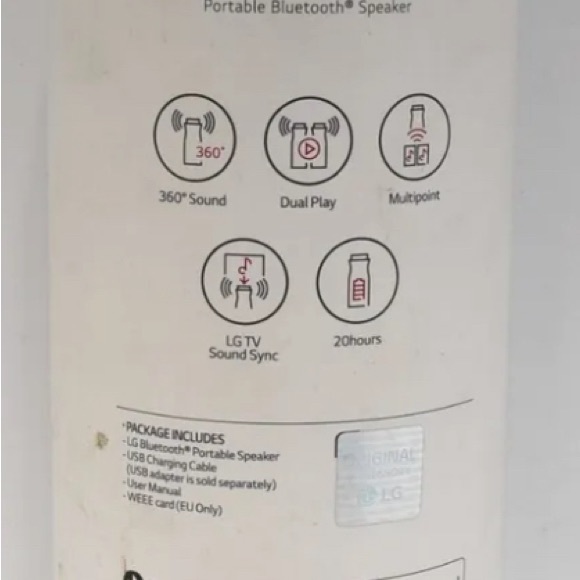 LG Sound 360 Portable Bluetooth Speaker - Picture 3 of 4